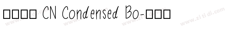 有愛鋭方 CN Condensed Bo字体转换